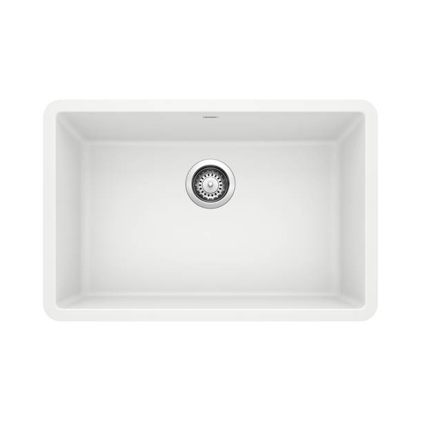 Blanco Precis SILGRANIT 27" L x 17.75" W Undermount Kitchen Sink